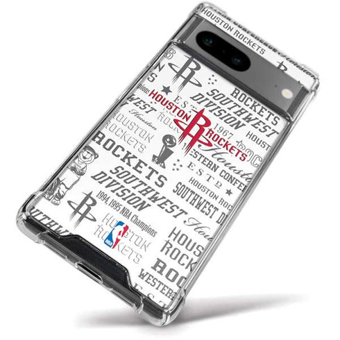 NBA Houston Rockets Historic Blast Google Pixel 8a Clear Case
